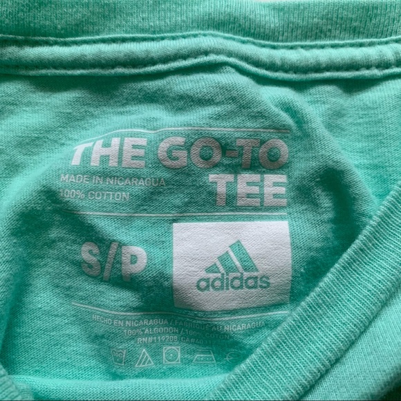 2 Adidas Blue and Green T-Shirts - Picture 11 of 11